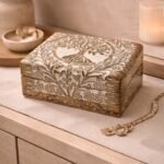 Hand-Carved Mango Wood Decorative Box – Tree of Life Storage Box with Lid