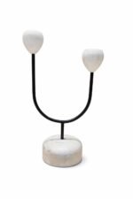Mango Wood Candle Holder Set of 4 – Distressed White Decorative Stand Set - Image 3