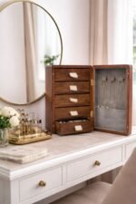 Sheesham Wood Jewellery Box with Drawers – Handcrafted Storage Organizer - Image 2