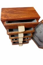 Sheesham Wood Jewellery Box with Drawers – Handcrafted Storage Organizer - Image 4