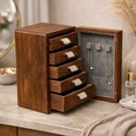 Sheesham Wood Jewellery Box with Drawers – Handcrafted Storage Organizer