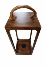 Mango Wood Lantern Set of 3 – Brown Decorative Large Lanterns | Farmhouse Decor - Image 8