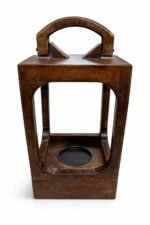 Mango Wood Lantern Set of 3 – Brown Decorative Large Lanterns | Farmhouse Decor - Image 6