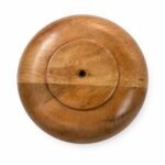 Mango Wood Serving Bowl with Stand – Natural Finish Decorative Centrepiece - Image 7