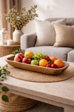 Handcrafted Mango Wood Tray – Natural Rectangular Serving & Table Decor Piece - Image 3