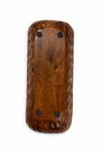 Rich Brown Mango Wood Tray – Handcrafted Rectangular Serving & Decor Platter - Image 4