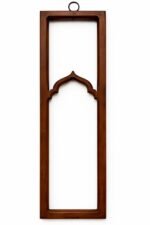 Rustic Brown Arch Wall Frame Set of 5 – Mughal Inspired Wooden Wall Decor Panels - Image 5