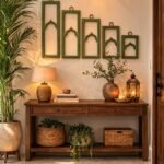 Sage Green Arch Wall Frame Set of 5 – Decorative Wall Art Panels