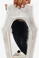 Wooden Wall Sconce Set of 2 – Mirror Shelf Candle Holder Decor - Image 8