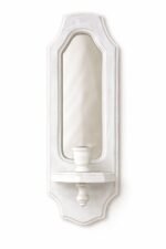 Wooden Wall Sconce Set of 2 – Mirror Shelf Candle Holder Decor - Image 2