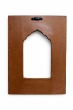 Rich Brown Arch Wall Frame – Handcrafted Decorative Niche Wall Accent - Image 5