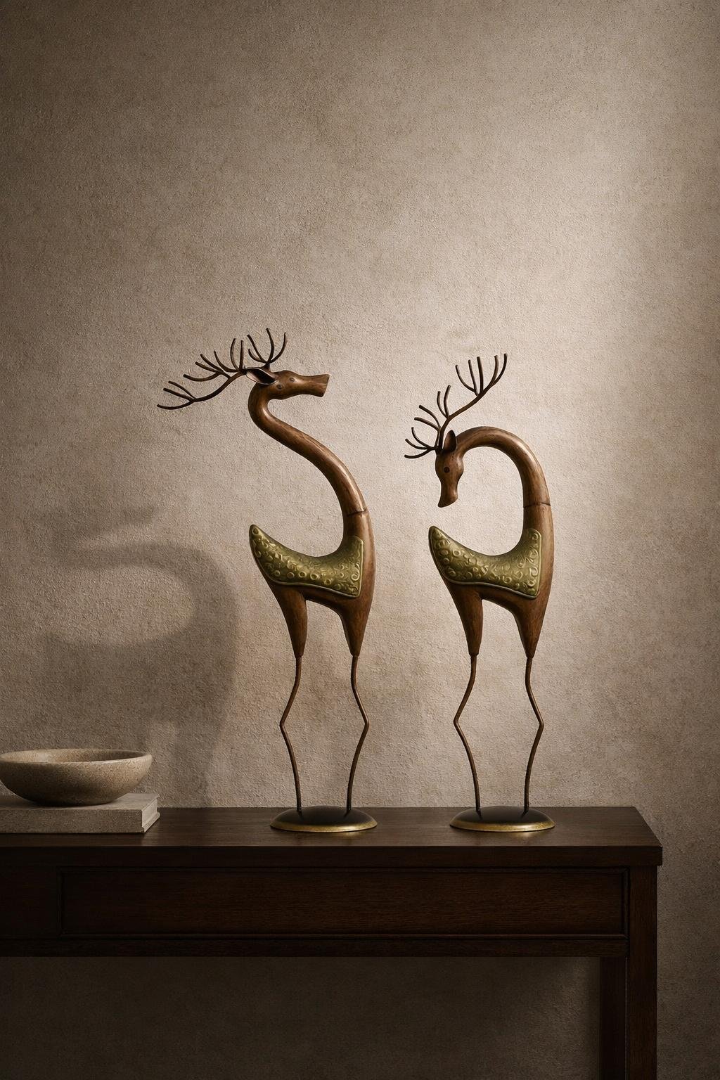 WhatsApp Image 2026-04-08 at 10.57.36 AM Large Iron Deer Sculpture Set – Statement Floor Décor for Luxury Homes & Garden Entrances - Image 1
