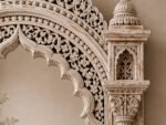Statement Handcrafted Jharokha Mirror – Intricately Carved Heritage Frame | Luxury Wall Feature - Image 3