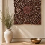 Heritage Mandala Wall Panel | Walnut Brown