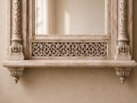 Statement Handcrafted Jharokha Mirror – Intricately Carved Heritage Frame | Luxury Wall Feature - Image 4