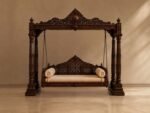 The Heritage Verandah Swing | Luxury Hand-Carved Teak Wood Statement Swing