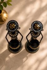 The Noir Artisan Candle Holders (Set of 2) | Handcrafted Décor - Image 4