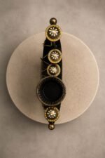 The Heritage Tribal Boat Pen Holder | Hand-Painted Metal Artisan Desk Organizer - Image 3