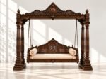 The Heritage Verandah Swing | Luxury Hand-Carved Teak Wood Statement Swing