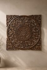 Heritage Mandala Wall Panel | Walnut Brown