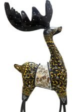 The Heritage Chinkara Sculpture Set | Handcrafted Metal & Mosaic Artisan Décor (Set of 2) - Image 2