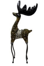 The Heritage Chinkara Sculpture Set | Handcrafted Metal & Mosaic Artisan Décor (Set of 2) - Image 4