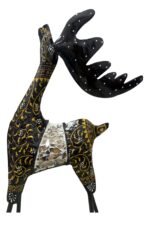 The Heritage Chinkara Sculpture Set | Handcrafted Metal & Mosaic Artisan Décor (Set of 2) - Image 3