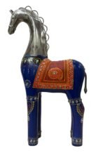 The Heritage Horse Sculpture Set | Handcrafted Metal Decorative Accent (Set of 3) - Image 2