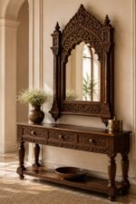 Amer Heritage Console & Mirror Set - Image 2