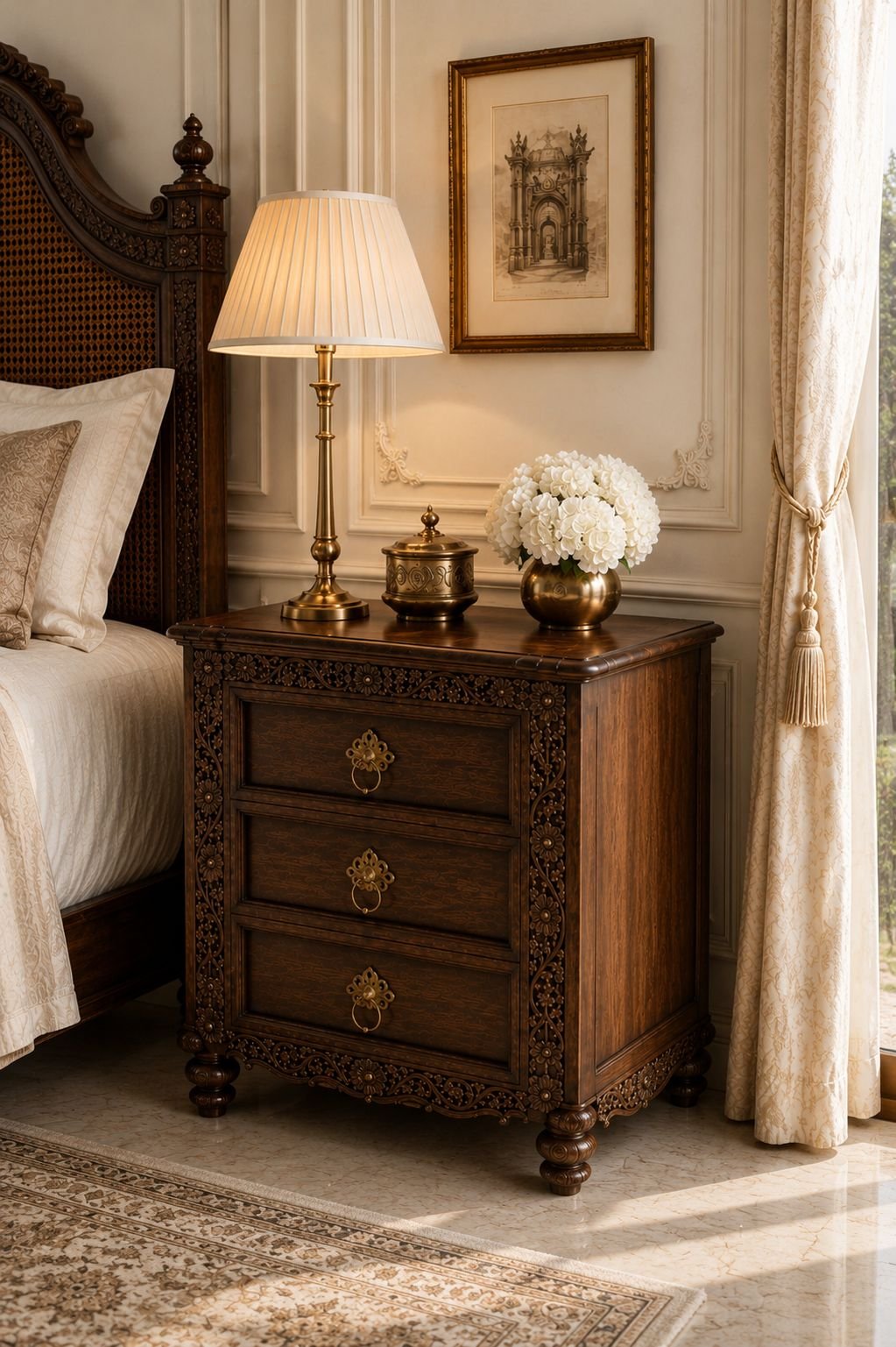Mayfair Heritage Bedside Table - Image 4