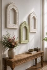 Carved Arch Jharokha Wall Frame – Set of 3 - Image 2
