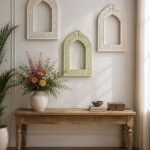 Carved Arch Jharokha Wall Frame – Set of 3