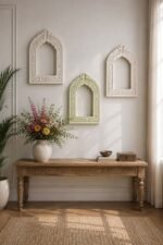 Carved Arch Jharokha Wall Frame – Set of 3