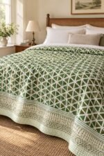 Olive Geometric Quilt