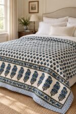 Blue Blossom Border Quilt
