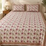 Rose Floral Sprig Cotton Bedsheet Set