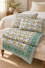 Marigold Garden Vine Cotton Bedsheet Set - Image 2
