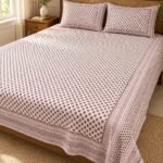 Blush Triangle Cotton Bedsheet Set