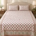 Rose Paisley Sprig Cotton Bedsheet Set