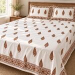 Copper Leaf Cotton Bedsheet Set