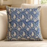 Indigo Paisley Field Cotton Cushion Covers — Set of 5