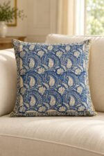 Indigo Paisley Field Cotton Cushion Covers — Set of 5