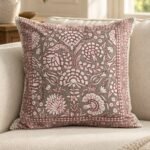 Dusty Rose Botanical Cotton Cushion Covers — Set of 5