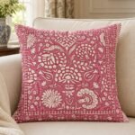 Rose Paisley Cotton Cushion Covers — Set of 5