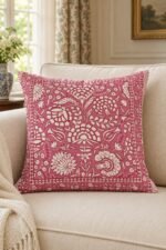 Rose Paisley Cotton Cushion Covers — Set of 5