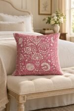 Rose Paisley Cotton Cushion Covers — Set of 5 - Image 3