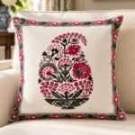 Rose Urn Cotton Cushion Covers — Set of 5