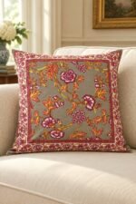 Multicolour Floral Cotton Cushion Covers — Set of 5