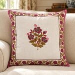Rose Posy Cotton Cushion Covers — Set of 5