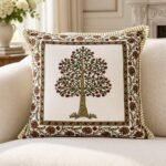 Olive Tree Cotton Cushion Covers — Set of 5